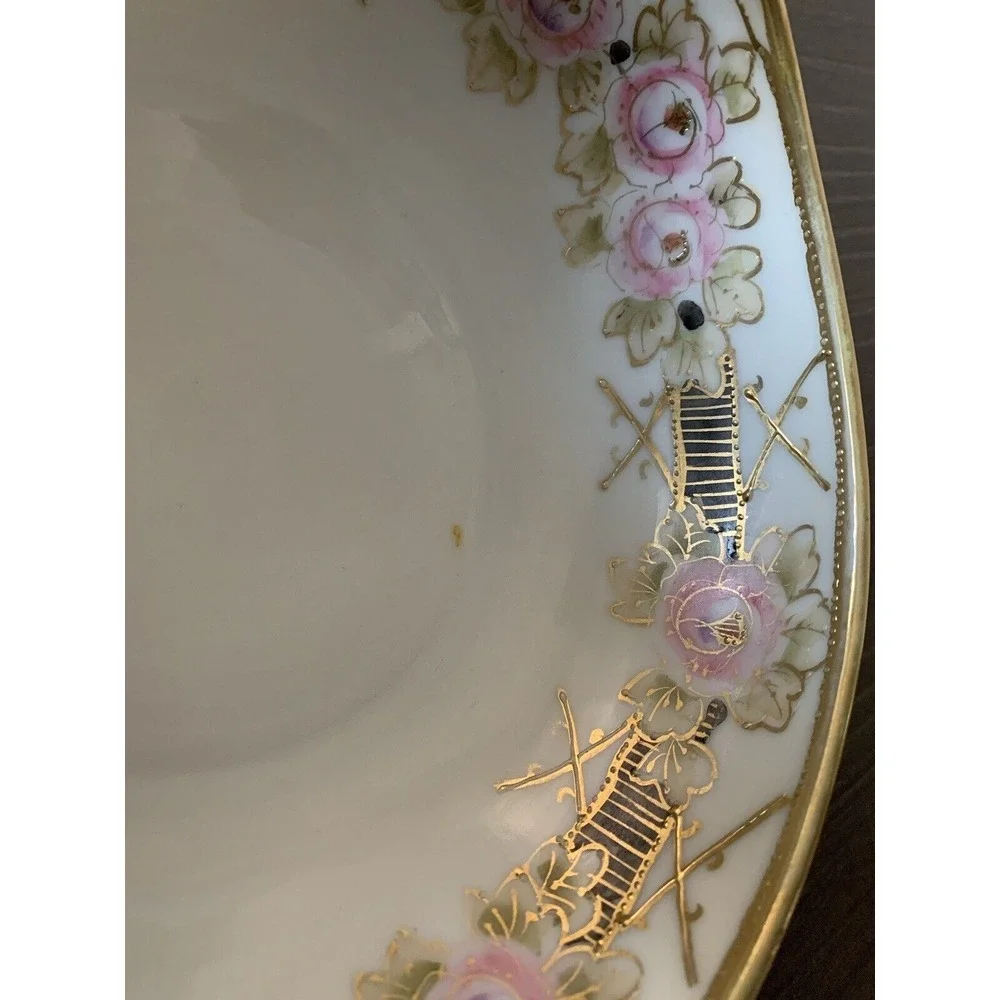 Vintage Nippon Hand Painted ‎ Porcelain Candy Dish